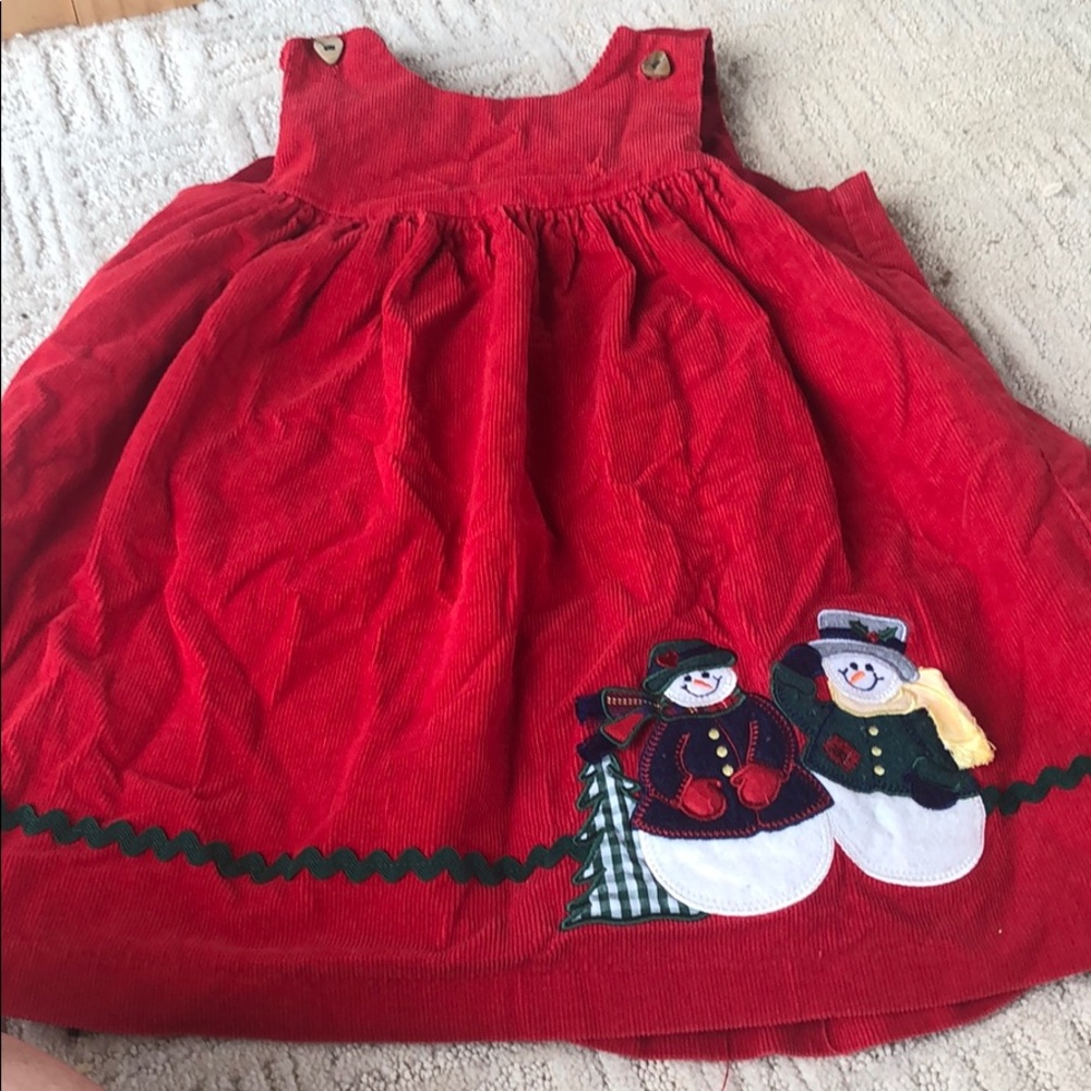 Sophia rose snowman cord dress